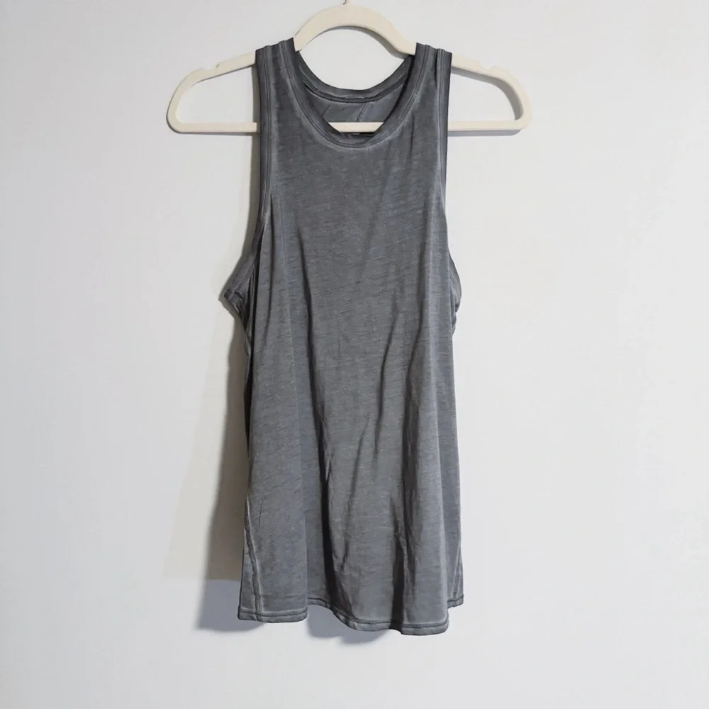 Lululemon - All Tied Up Gray Acid Wash Tank Top